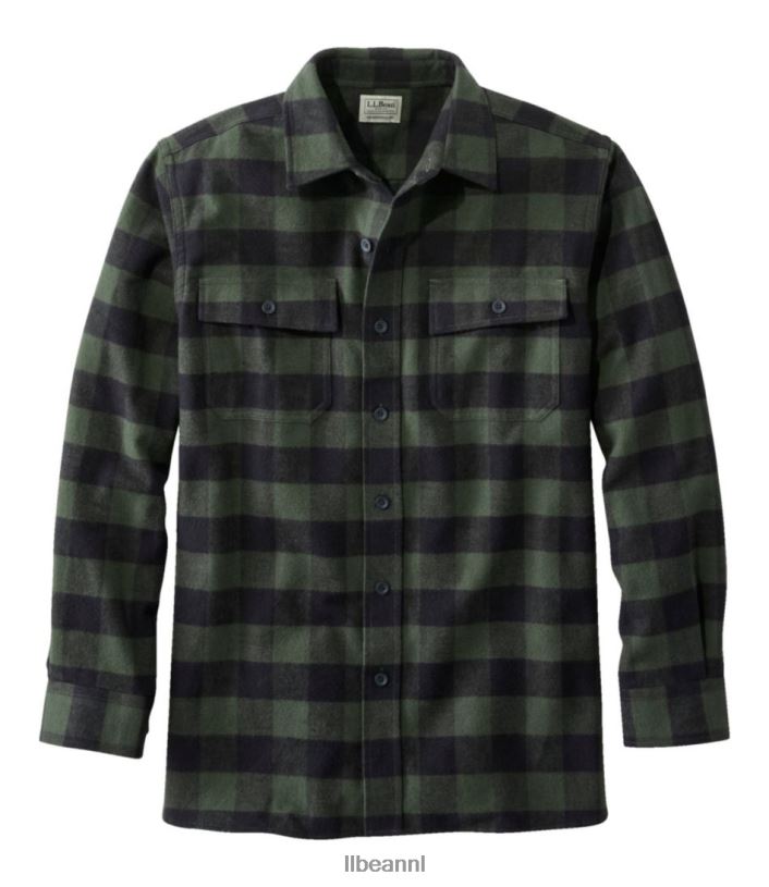 L.L.Bean Heren gemzen overhemd bos schaduw kleding VT064448
