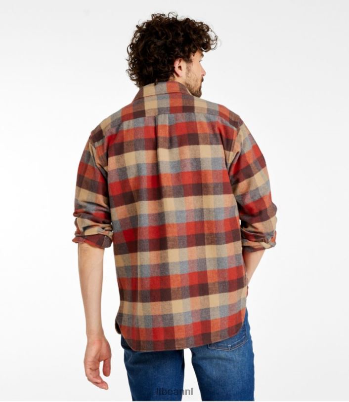 L.L.Bean Heren gemzen overhemd bos schaduw kleding VT064448