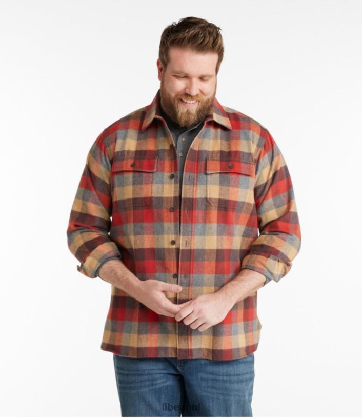 L.L.Bean Heren gemzen overhemd bos schaduw kleding VT064448