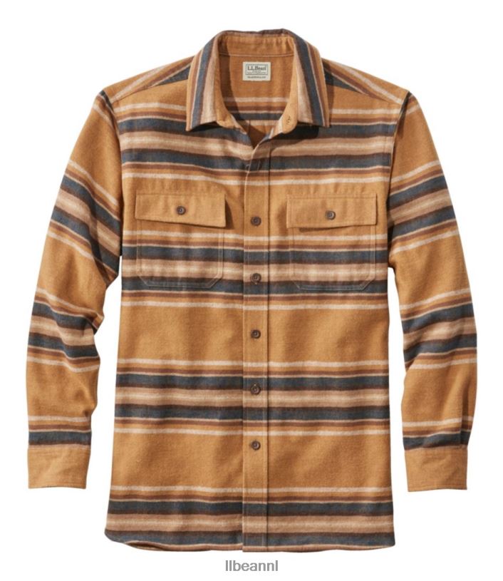 L.L.Bean Heren gemzen overhemd gerst multi kleding VT0643556