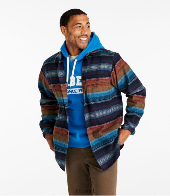 L.L.Bean Heren gemzen overhemd gerst multi kleding VT0643556