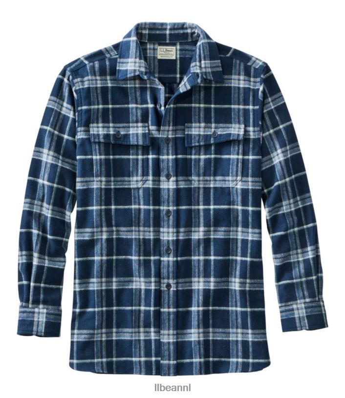L.L.Bean Heren gemzen overhemd ijzer blauw kleding VT0645905
