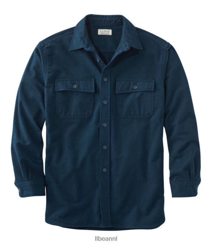L.L.Bean Heren gemzen overhemd marine kleding VT064373
