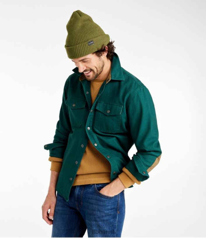 L.L.Bean Heren kenmerkend robuust, zacht twill overhemd loden kleding VT064724