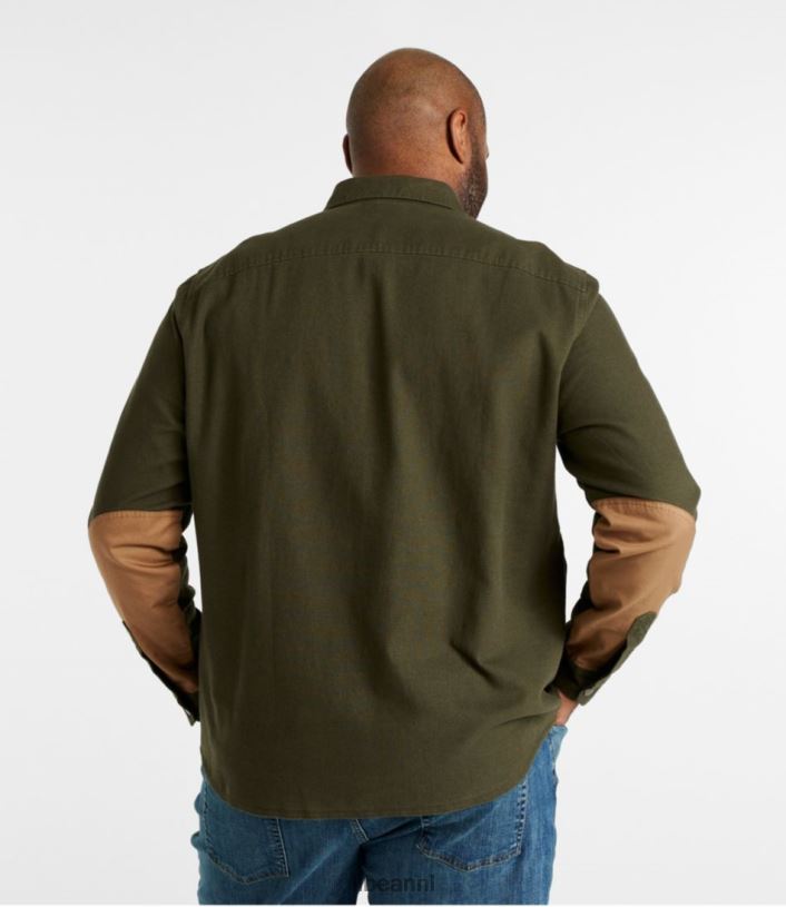 L.L.Bean Heren kenmerkend robuust, zacht twill overhemd loden kleding VT064724