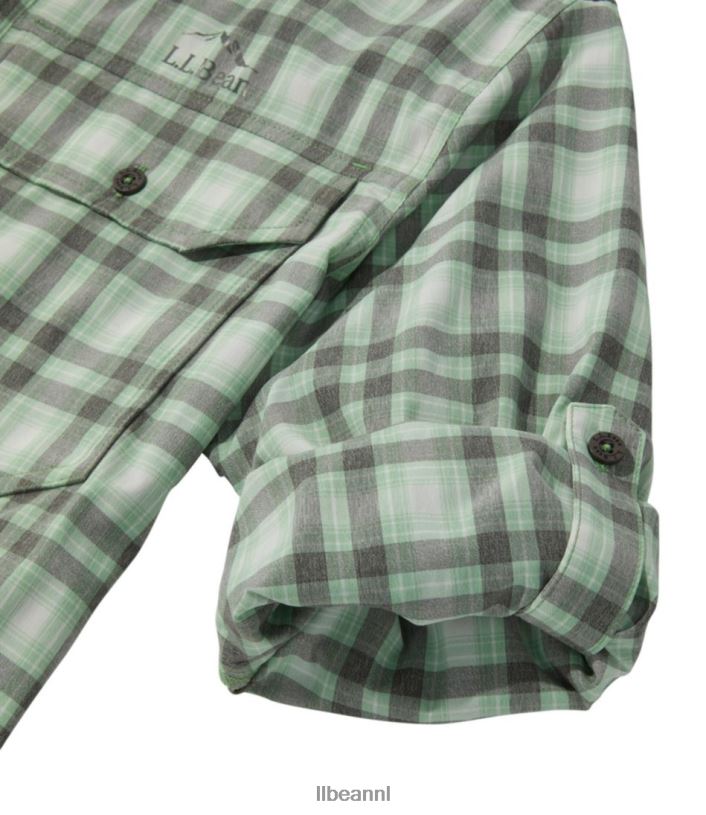 L.L.Bean Heren no-flyzone shirt met lange mouwen marineblauw kleding VT0643295