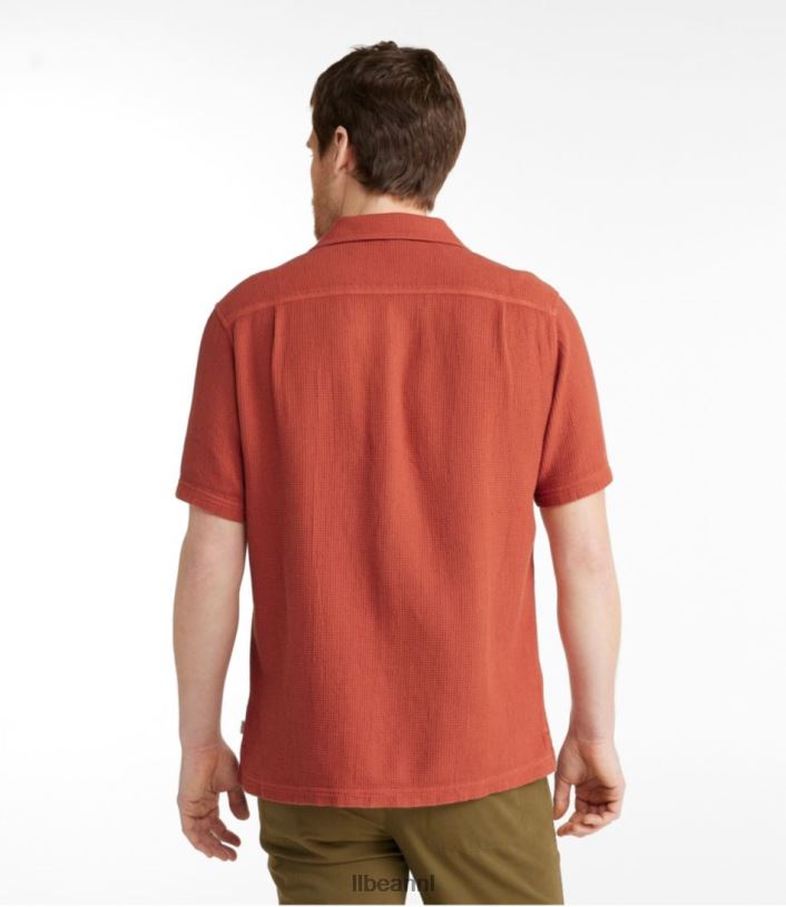L.L.Bean Heren robuust wafelshirt rangeley blauw kleding VT064337