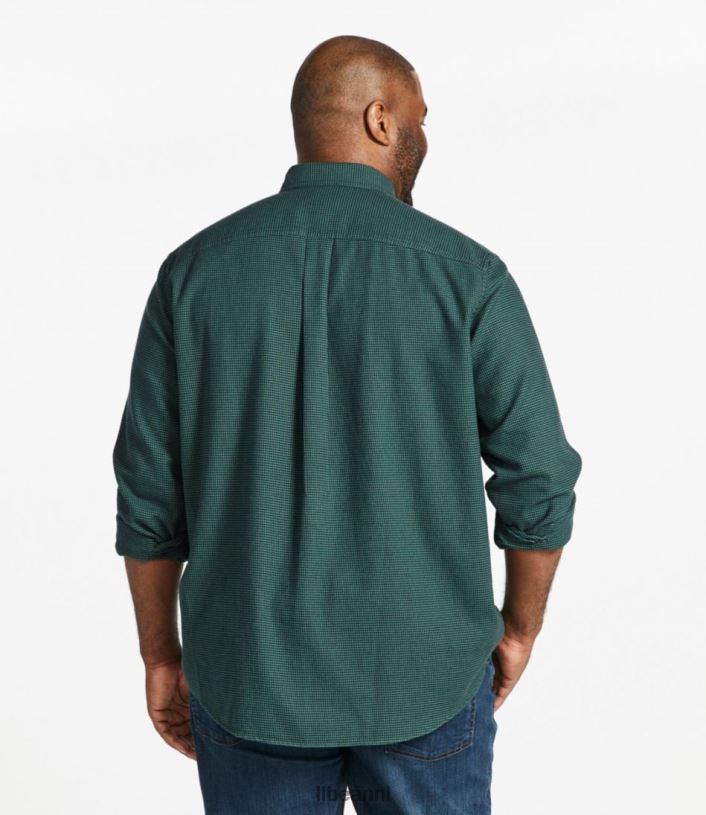 L.L.Bean Heren slecht goed flanellen overhemd mosterd kleding VT0644852