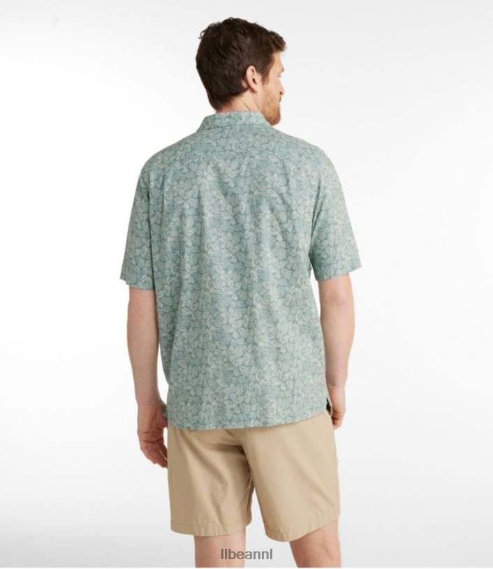 L.L.Bean Heren tropen shirt zilverberk vis kleding VT0647174
