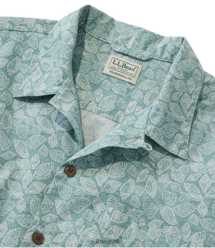 L.L.Bean Heren tropen shirt zilverberk vis kleding VT0647174