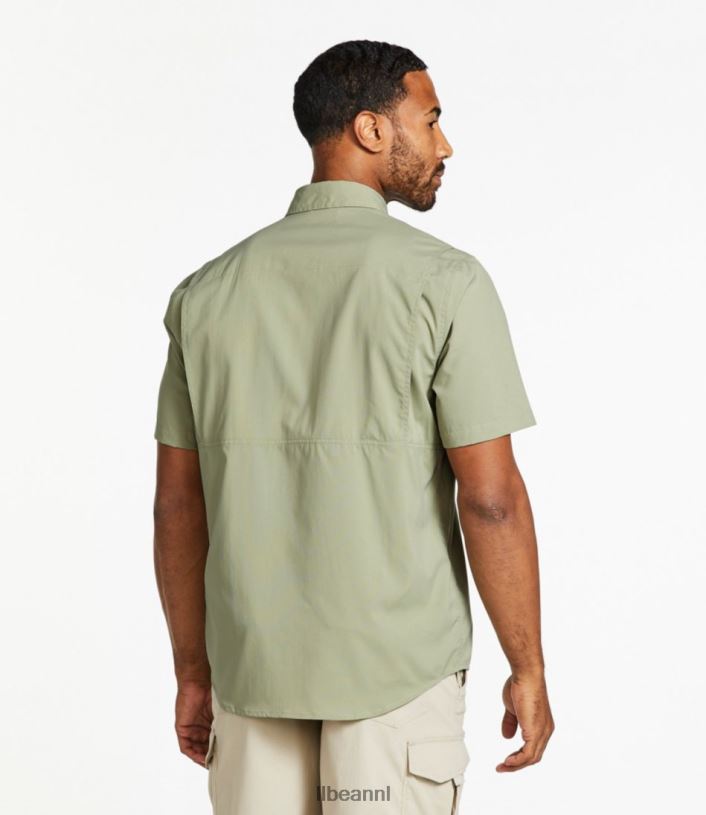 L.L.Bean Heren tropisch overhemd mineraal blauw kleding VT0643148