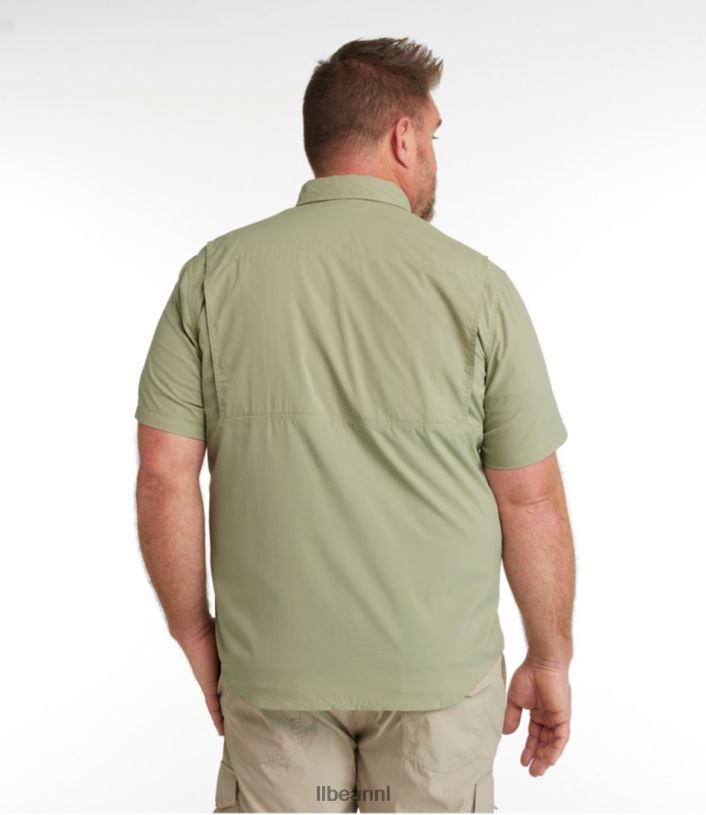 L.L.Bean Heren tropisch overhemd mineraal blauw kleding VT0643148
