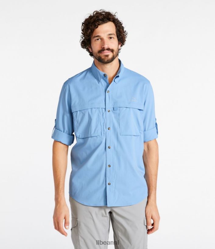 L.L.Bean Heren tropisch overhemd vervaagde jade kleding VT0644744