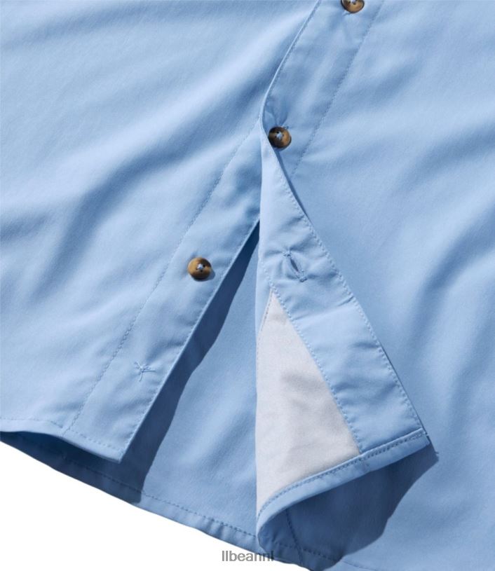 L.L.Bean Heren tropisch overhemd zacht blauw kleding VT0645788