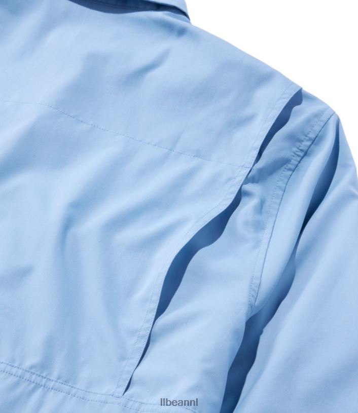 L.L.Bean Heren tropisch overhemd zacht blauw kleding VT0645788