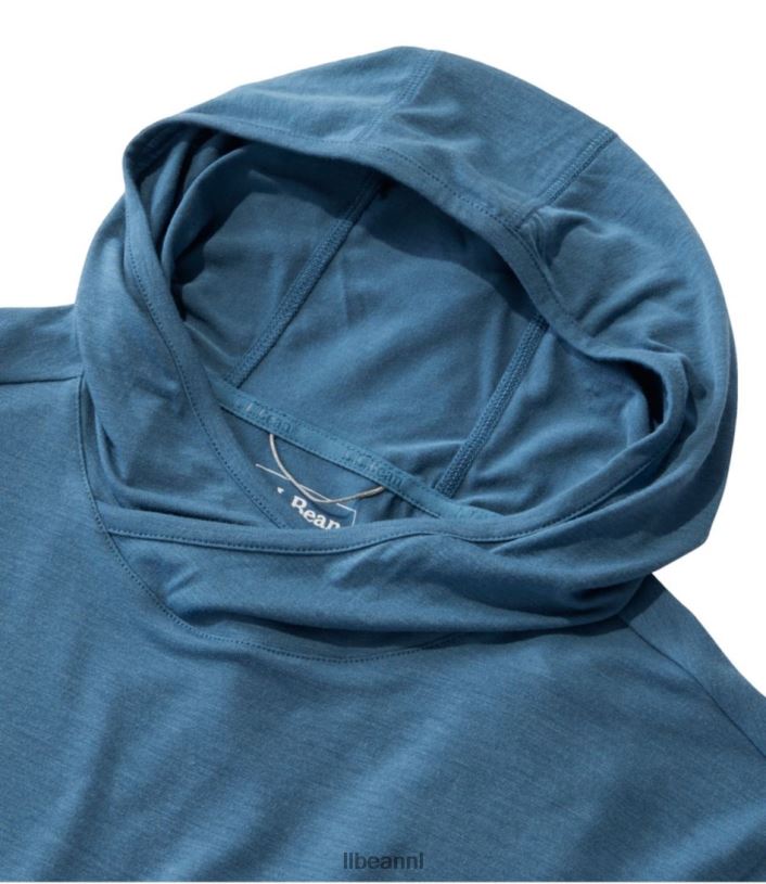 L.L.Bean Heren Tropicalwear comfortabele hoodie bleek turkoois kleding VT0641285