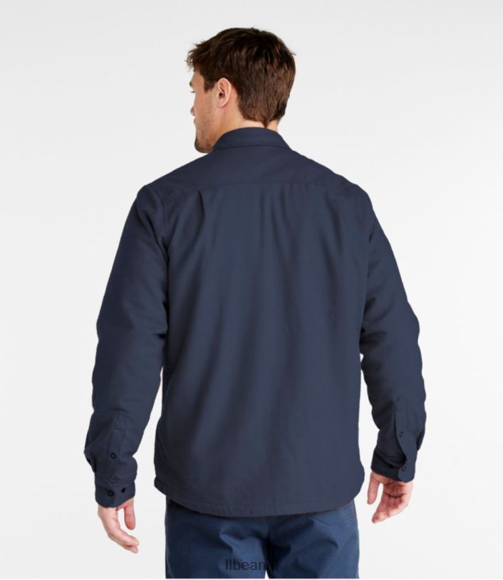 L.L.Bean Heren katahdin prestatie flanellen overhemd-jasje zee groen kleding VT0643406