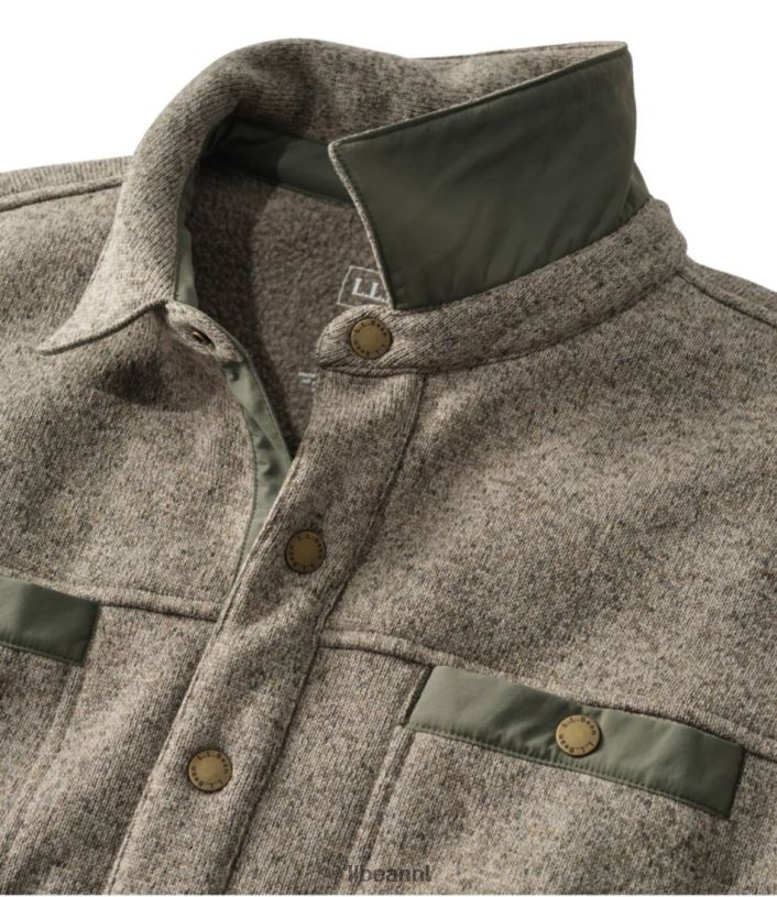 L.L.Bean Heren trui fleeceshirt jac heldere marine kleding VT0643400