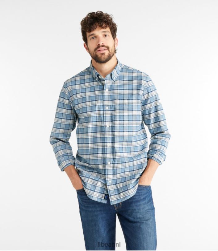L.L.Bean Heren Comfort-stretch Oxford-overhemd guldenroede kleding VT0646538