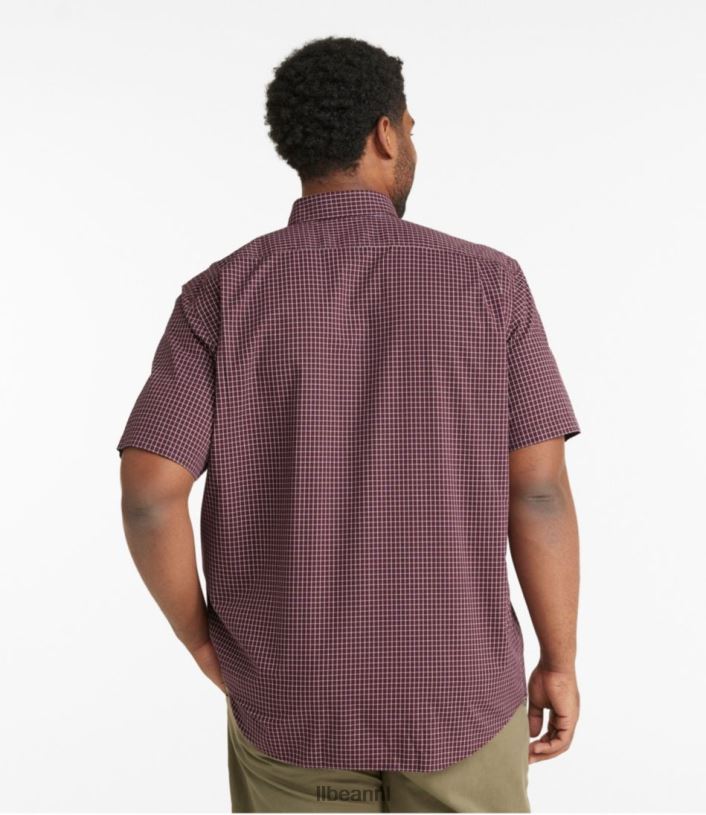 L.L.Bean Heren kreukvrij kennebunk sportshirt smaragdgroene spar kleding VT0643481
