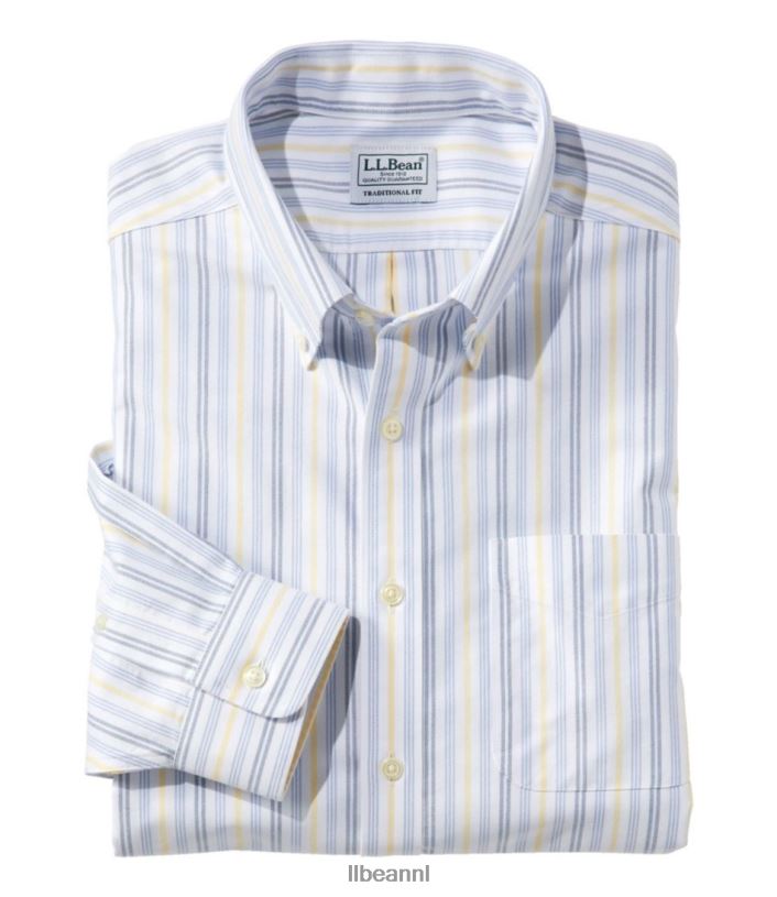 L.L.Bean Heren kreukvrij klassiek Oxford-overhemd arctisch blauw kleding VT0643511