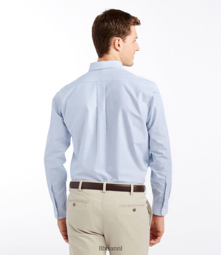 L.L.Bean Heren kreukvrij klassiek Oxford-overhemd arctisch blauw kleding VT0643511