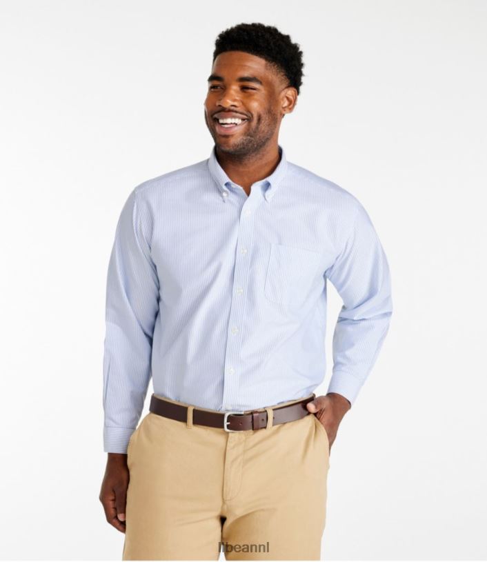 L.L.Bean Heren kreukvrij klassiek Oxford-overhemd arctisch blauw kleding VT0643511