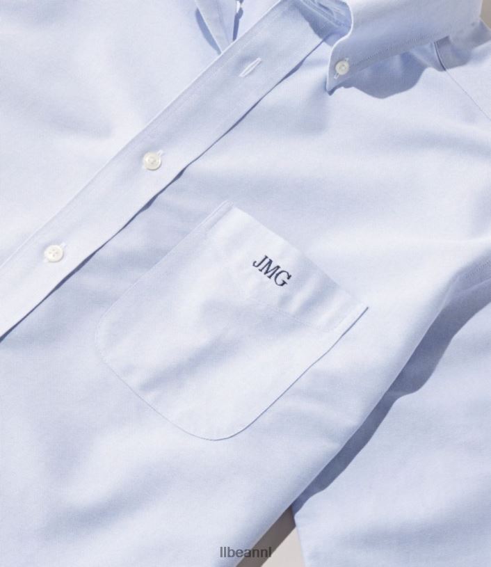 L.L.Bean Heren kreukvrij klassiek Oxford-overhemd wit kleding VT0645008