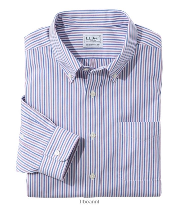 L.L.Bean Heren kreukvrij overhemd van Oxford-stof arctisch paars kleding VT064706