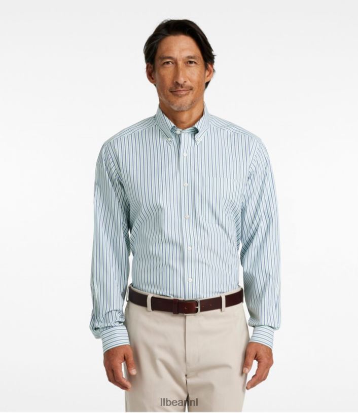 L.L.Bean Heren kreukvrij overhemd van Oxford-stof arctisch paars kleding VT064706