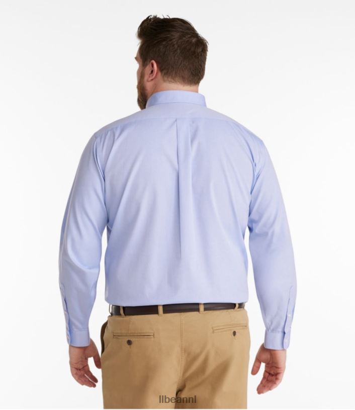 L.L.Bean Heren kreukvrij overhemd van Oxford-stof wit kleding VT0645020