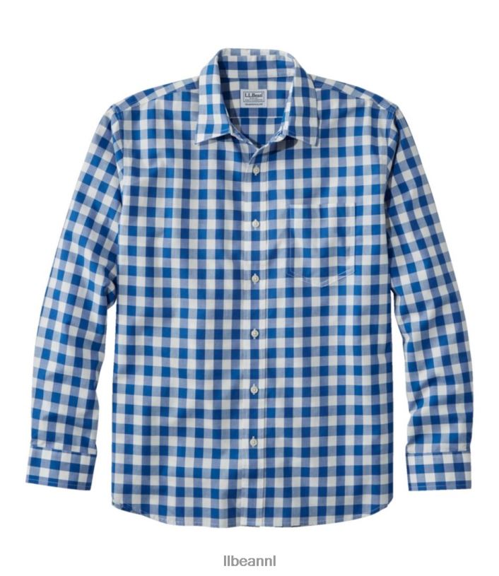 L.L.Bean Heren kreukvrij overhemd voor dagelijks gebruik diepe oceaan kleding VT064376