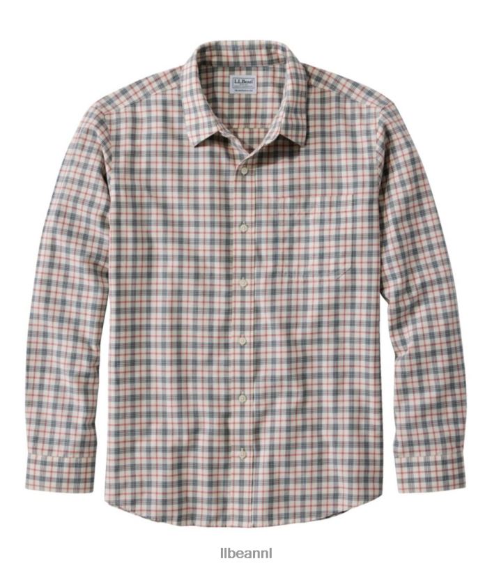 L.L.Bean Heren kreukvrij ultrazacht geborsteld katoenen overhemd guldenroede kleding VT0647180