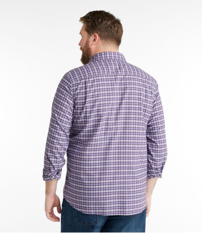 L.L.Bean Heren kreukvrij ultrazacht geborsteld katoenen overhemd zachte sparren kleding VT064295