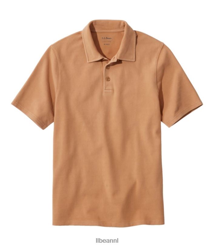 L.L.Bean Heren Beanbuilt piqué poloshirt gerst kleding VT0643130