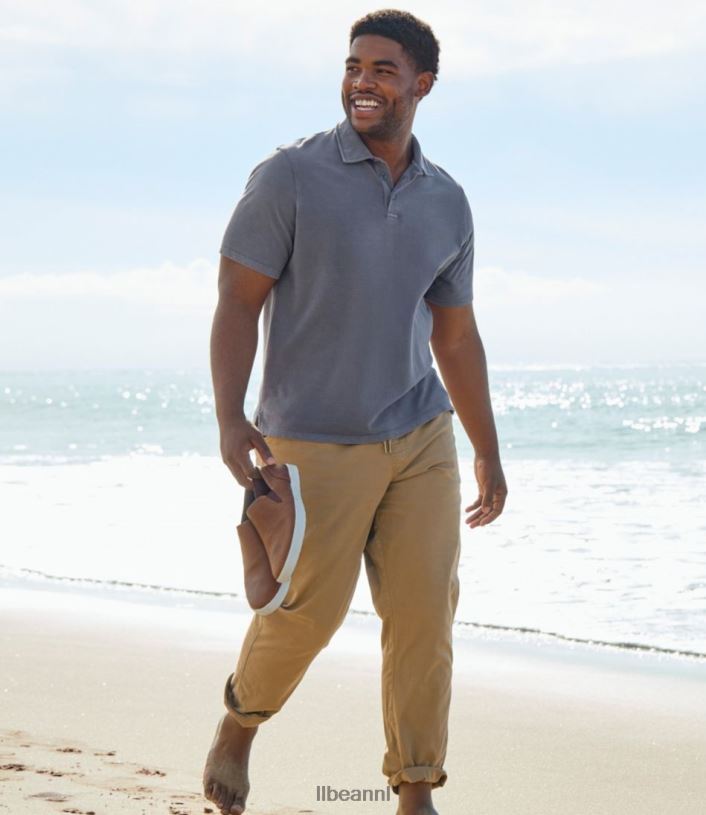 L.L.Bean Heren Beanbuilt piqué poloshirt gerst kleding VT0643130