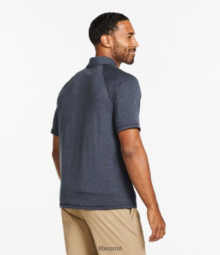 L.L.Bean Heren alledaagse sunsmart-polo grijze heide kleding VT0644729