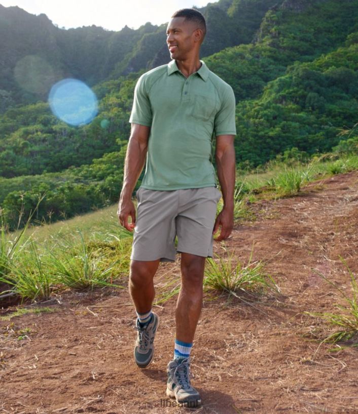 L.L.Bean Heren alledaagse sunsmart-polo grijze heide kleding VT0644729