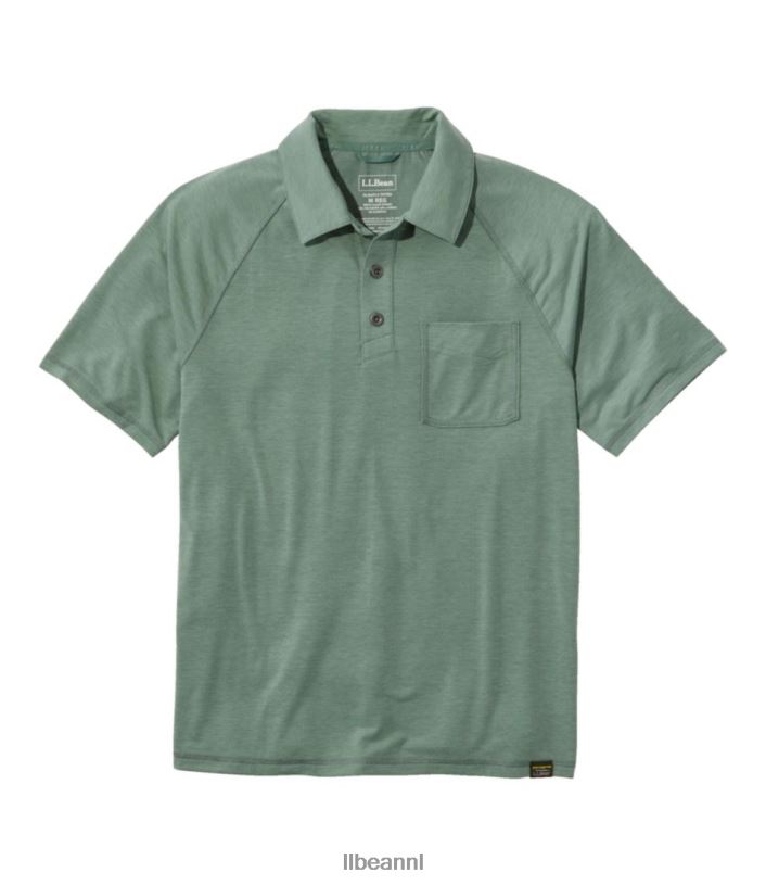 L.L.Bean Heren alledaagse sunsmart-polo zee groen kleding VT0646940