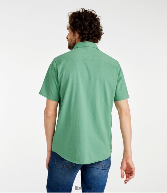 L.L.Bean Heren overhemd van biologisch katoen met knoopsluiting aan de voorkant zee blauw kleding VT0645803