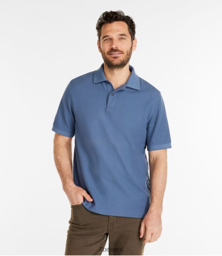 L.L.Bean x Double L Heren premium poloband klassieke marine kleding VT06422