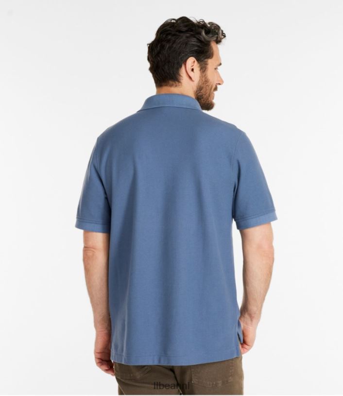 L.L.Bean x Double L Heren premium poloband klassieke marine kleding VT06422
