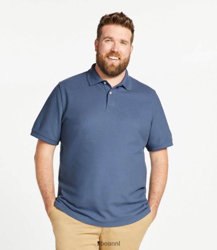 L.L.Bean x Double L Heren premium poloband klassieke marine kleding VT06422