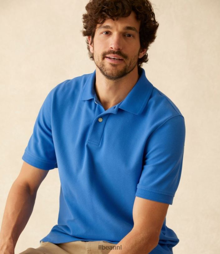 L.L.Bean x Double L Heren premium poloband klassieke marine kleding VT06422