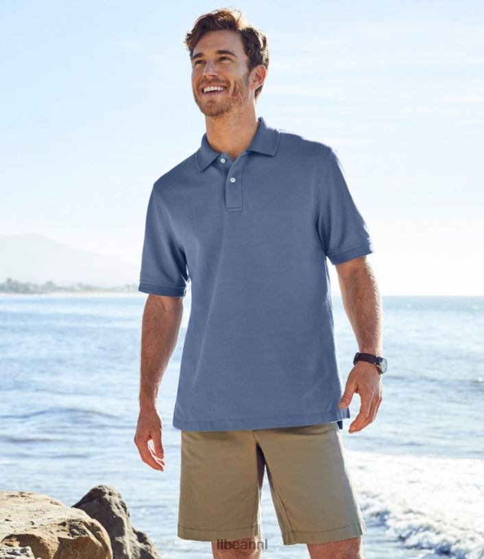 L.L.Bean x Double L Heren premium poloband nautisch rood kleding VT0646880