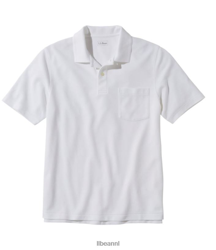 L.L.Bean x Double L Heren premium poloshirt wit kleding VT0647288