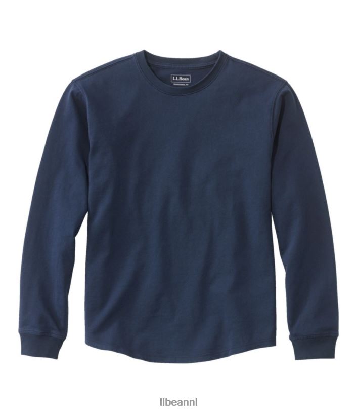 L.L.Bean Heren Beanbuilt katoenen T-shirt klassieke marine kleding VT0643055