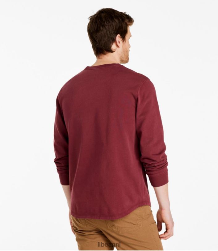 L.L.Bean Heren Beanbuilt katoenen T-shirt klassieke marine kleding VT0643055