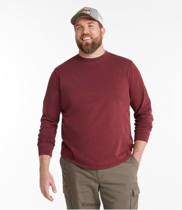 L.L.Bean Heren Beanbuilt katoenen T-shirt klassieke marine kleding VT0643055