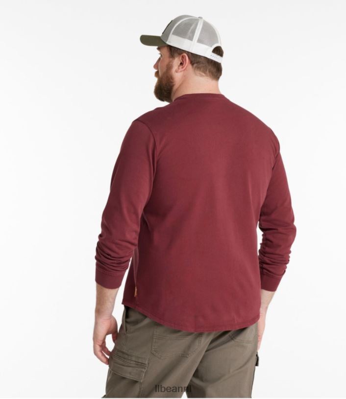 L.L.Bean Heren Beanbuilt katoenen T-shirt klassieke marine kleding VT0643055